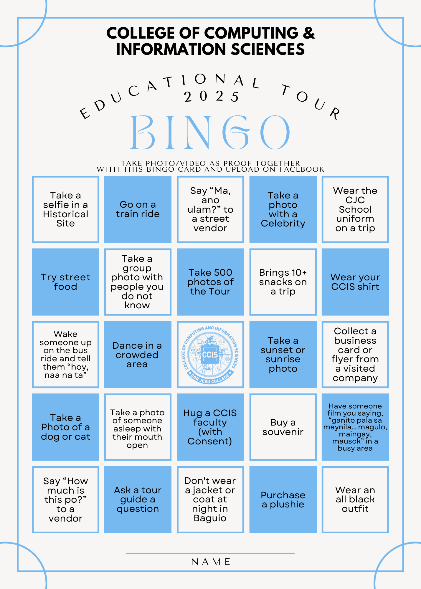 Bingo card design